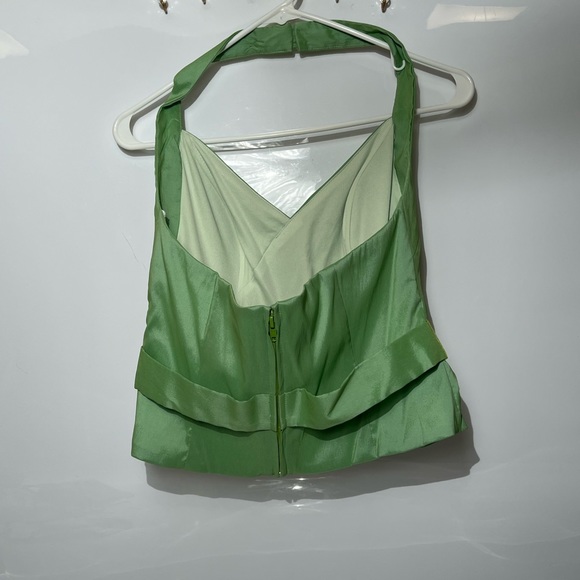 Veronique Young Vintage Taffeta Halter Cocktail Top Size 6 - Picture 7 of 16